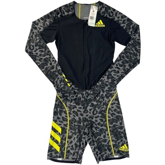 NEW Adidas Men's Adizero Running Carrera Super Suit Heat RDY Grey Four Medium - Picture 1 of 16
